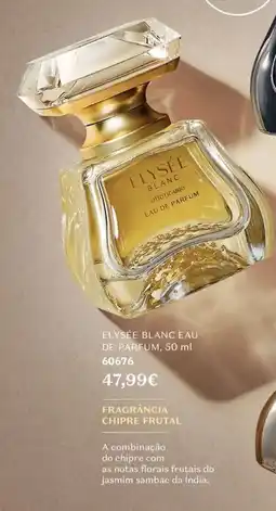 O Boticário Elysée blanc eau de parfum promoção