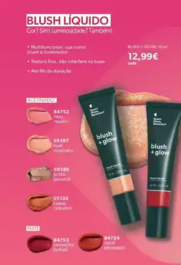 O Boticário Blush + glow promoção