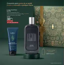 O Boticário Kit Egeo Bomb Black promoção