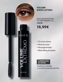 O Boticário Máscara de pestanas volume extremo promoção