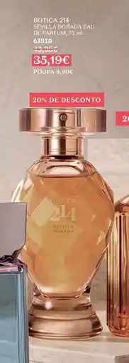 O Boticário Botica 214 sevilla dorada eau de parfum promoção