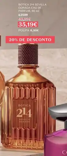 O Boticário Botica 214 sevilla dorada eau de parfum promoção