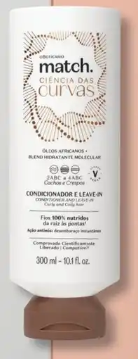 O Boticário Condicionador hidratante e leave-in definição ciência das curvas promoção