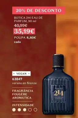 O Boticário Botica 214 eau de parfum promoção