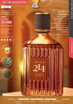 O Boticário Botica 214 sevilla dorada eau de parfum promoção