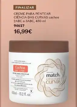 O Boticário Creme para pentear ciência das curvas cachos 2abc a 3abc promoção