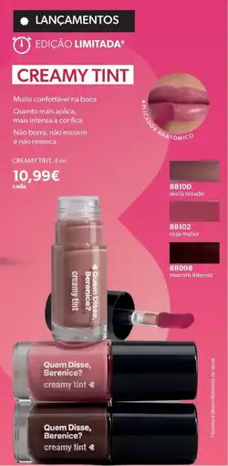 O Boticário Creamy Tint promoção
