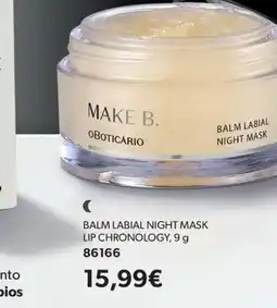 O Boticário Balm labial night mask lip chronology promoção