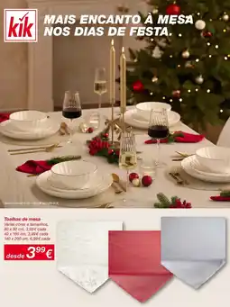 kik Toalhas de mesa kik promoção