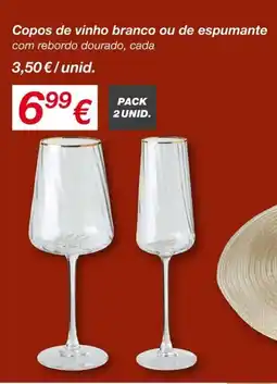 kik Copos de vinho branco ou de espumante promoção