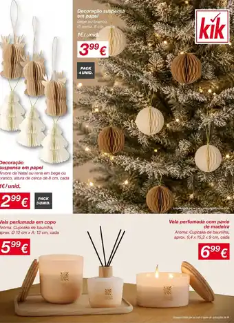 Decoração suspensa em papel kik
