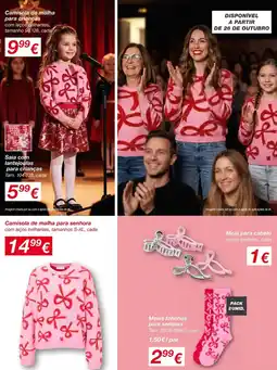 kik Camisola de malha para senhora com laços brilhantes promoção