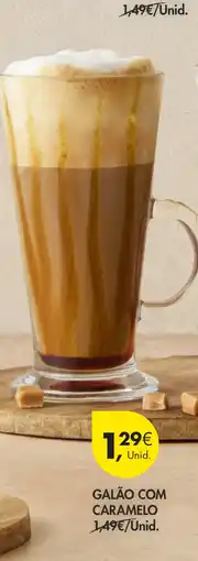 Pingo Doce Galão com caramelo promoção