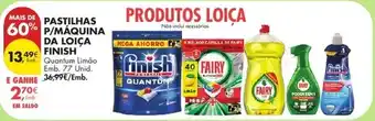 Pastilhas p/máquina da loiça finish