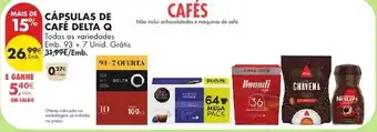 Cápsulas de café delta q