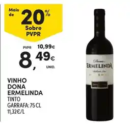 Continente Vinho dona ermelinda tinto promoção