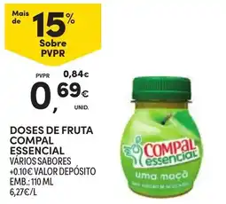 Continente Doses de fruta compal essencial promoção