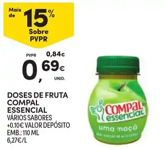 Doses de fruta compal essencial