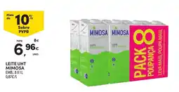 Continente Leite uht mimosa promoção