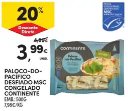 Continente palocodo-pacifico desfiado msc congelado continente promoção