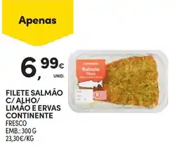 Continente filete salmão c/ alho/ limão e ervas continente promoção