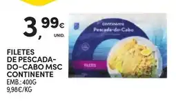 Continente filetes de pescada-do-cabo msc continente promoção