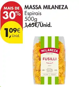 Pingo Doce Massa milaneza espirais promoção