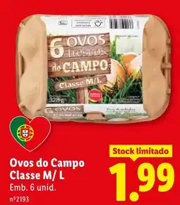 Lidl Ovos do Campo Classe M/L promoção