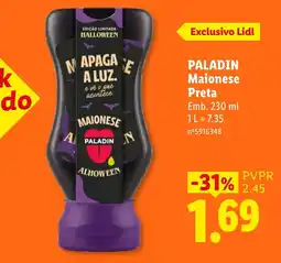 Lidl Maionese preta paladin halloween promoção