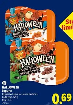 Lidl Halloween iogurte promoção