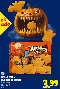 Lidl Halloween nuggets de frango promoção