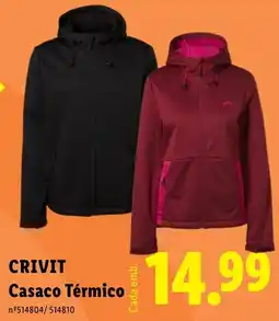 Lidl Crivit casaco térmico promoção