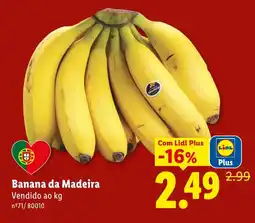 Lidl Banana da Madeira promoção