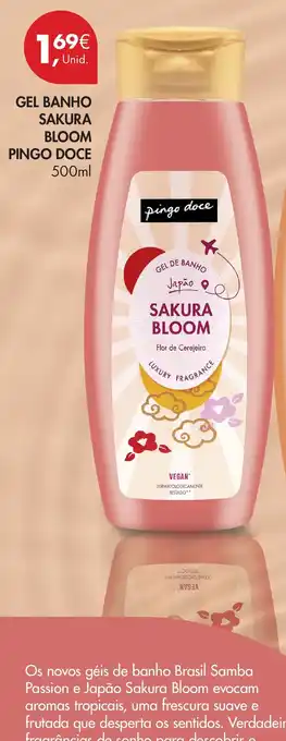 Gel banho sakura bloom pingo doce
