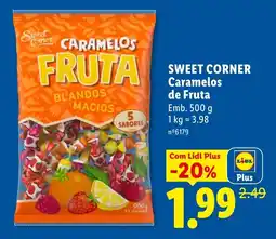 Lidl sweet corner caramelos de fruta promoção