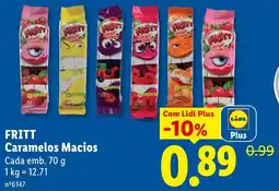 Lidl Fritt caramelos macios promoção