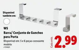 Lidl Barra/ Conjunto de Ganchos para Porta promoção