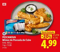 Lidl Pescanova Mimos de Pescada do Cabo promoção