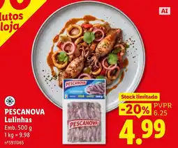 Lidl Pescanova lulinhas promoção