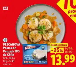 Lidl Pescanova postas de pescada nº5 do chile promoção