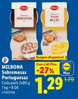 Lidl Milbona sobremesas portuguesas promoção