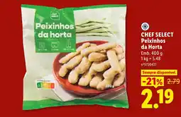Lidl Chef select peixinhos da horta promoção