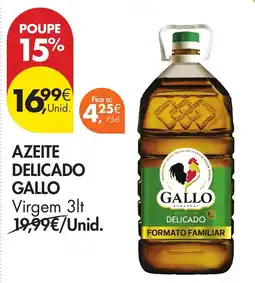 Pingo Doce azeite delicado gallo promoção