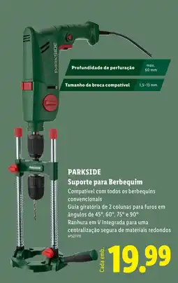 Lidl Parkside suporte para berbequim promoção