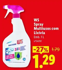 Lidl W5 Spray Multiusos com Lixívia promoção
