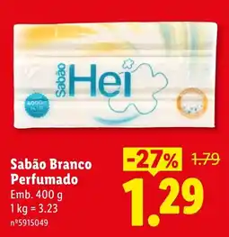 Lidl Sabão Branco Perfumado Hei promoção