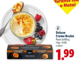 Lidl Deluxe crème brulée promoção