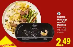Lidl Deluxe manteiga com sal marinho promoção