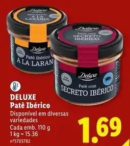 Lidl Deluxe Patê Ibérico promoção