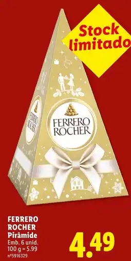 Lidl Ferrero rocher pirâmide promoção